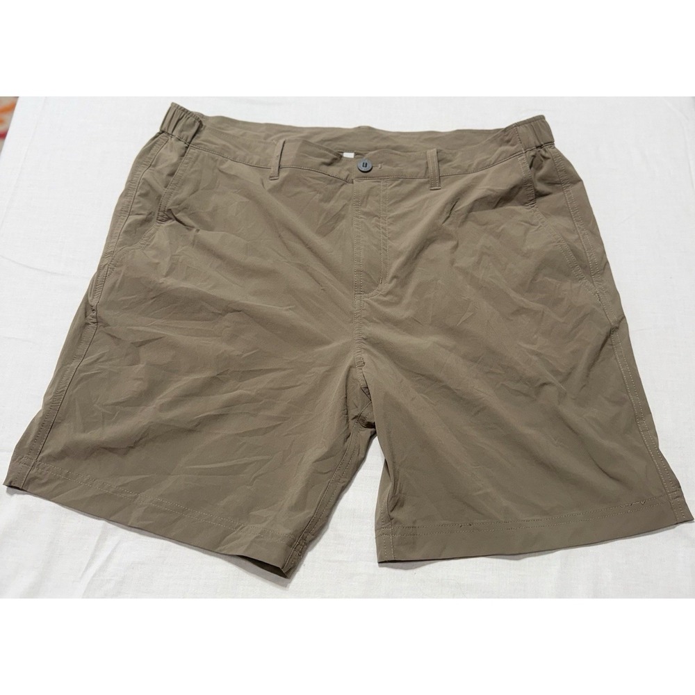 Free Fly Men's Size XL Brown Hybrid Outdoor Shorts Stretch Nylon Pocket